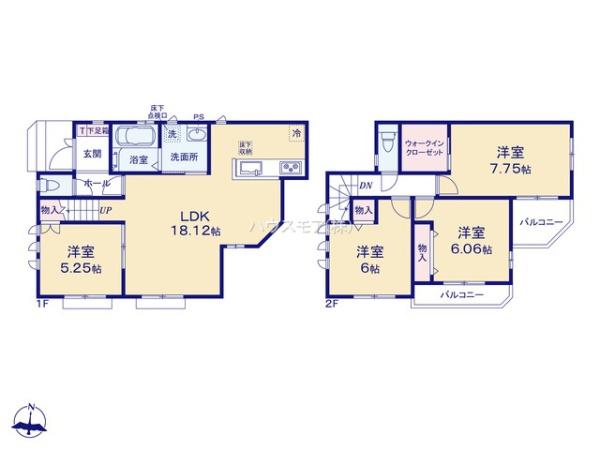 松戸市幸田4丁目　F号棟　新築戸建て