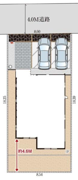 松戸市高柳新田 新築戸建(区画図)