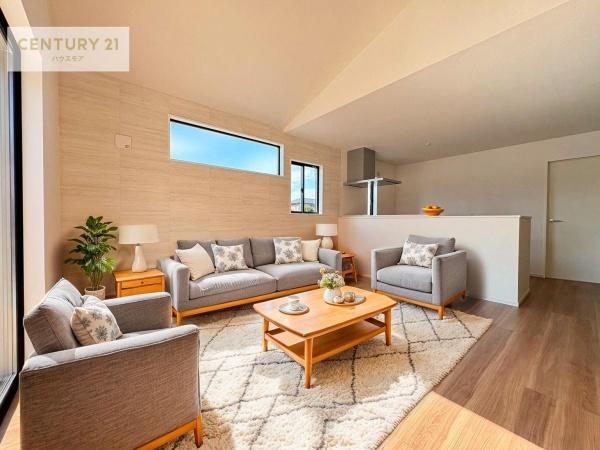 龍ケ崎市野原町 3号棟 新築戸建(リビング)