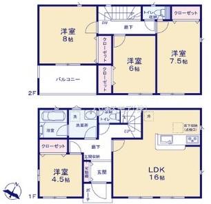 つくば市大曽根　4号棟　新築戸建