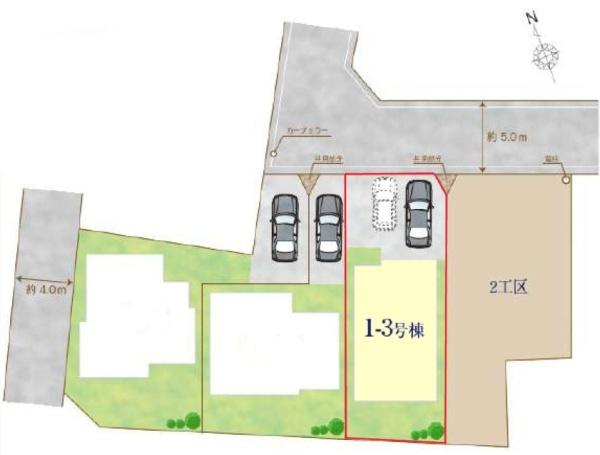 柏市花野井　1-3号棟　新築戸建