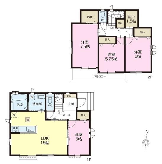 柏市篠籠田　A号棟　新築戸建