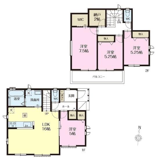 柏市篠籠田　B号棟　新築戸建