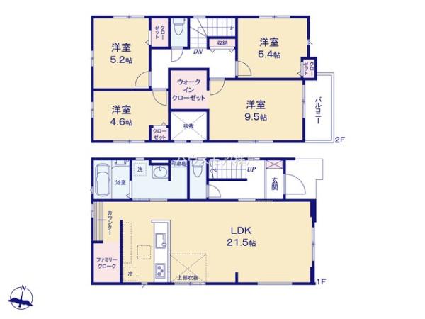 松戸市八ケ崎緑町　5号棟　新築戸建