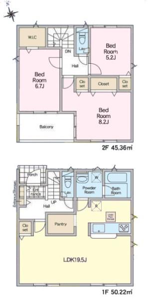 龍ヶ崎市城ノ内3丁目　1号棟　新築戸建て