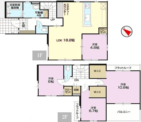 守谷市松ケ丘２丁目　1号棟　新築戸建て