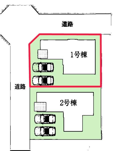 守谷市松ケ丘２丁目　1号棟　新築戸建て