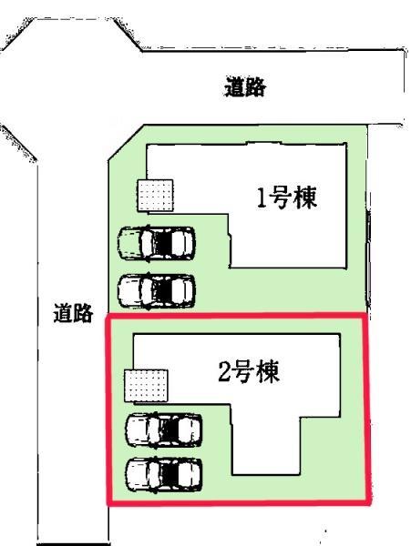 守谷市松ケ丘２丁目　2号棟　新築戸建て