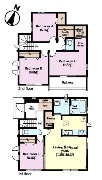 松戸市栗ケ沢　Q号棟　新築戸建