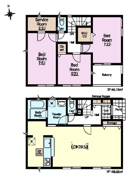 野田市七光台　3号棟　新築戸建