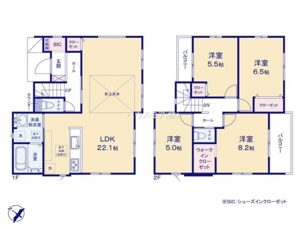 取手市白山５丁目　2号棟　新築戸建て