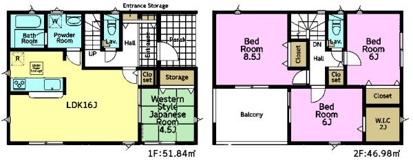 土浦市並木3丁目　5号棟　新築戸建