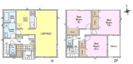 野田市尾崎　1号棟　新築戸建