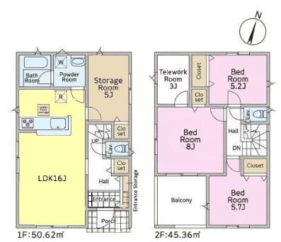 つくば市台町2丁目　2号棟　新築戸建