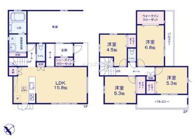 柏市南逆井4丁目　新築戸建