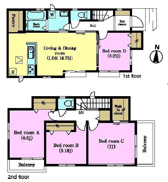 松戸市栗山　A号棟　新築戸建