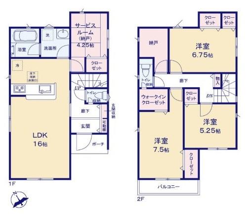 柏市花野井　1号棟　新築戸建