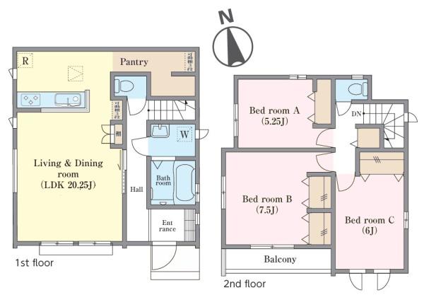 松戸市新松戸南2丁目　C号棟　新築戸建て