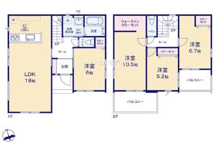 柏市大室　1号棟　新築戸建