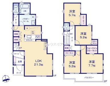 柏市東中新宿4丁目　3号棟　新築戸建