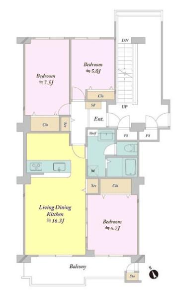 我孫子ビレジ3号棟