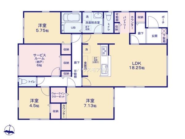 野田市中野台　5号棟　新築戸建て