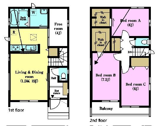 松戸市五香2丁目　1号棟