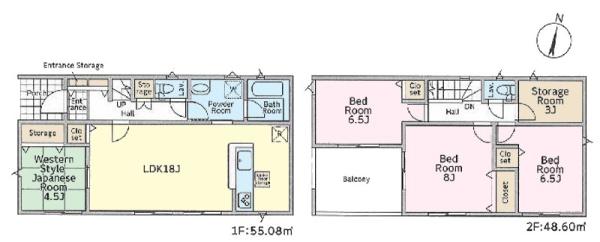 つくば市若森　2号棟　新築戸建て