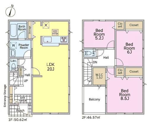 つくば市台町2丁目　4号棟　新築戸建
