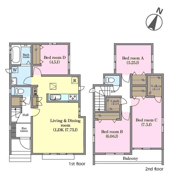 松戸市小金原7丁目　B号棟　新築戸建