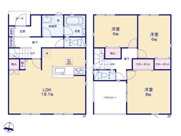 つくば市安食　1号棟　新築戸建て