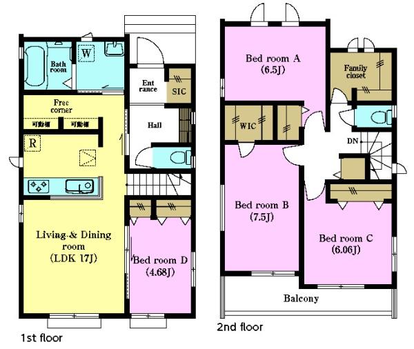 松戸市稔台3丁目　A号棟　新築戸建