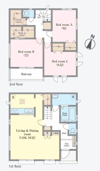 松戸市小金原7丁目　A号棟　新築戸建て