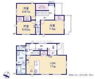 柏市豊四季　3号棟　新築戸建