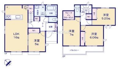 土浦市右籾　A号棟　新築戸建て