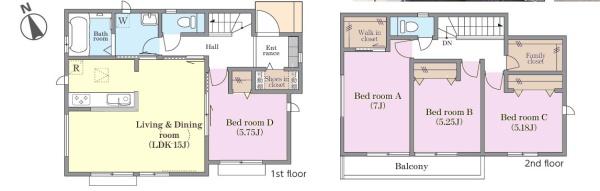 松戸市古ケ崎　E号棟　新築戸建