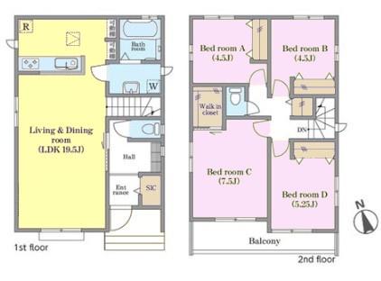 我孫子市青山台4丁目　B号棟　新築戸建