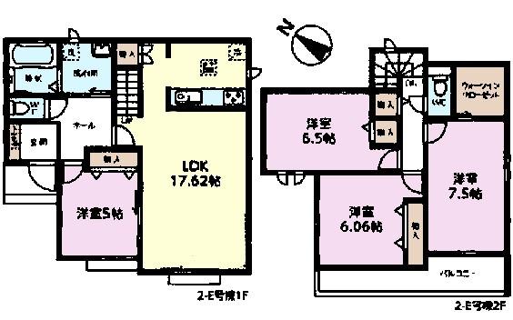 野田市山崎2-E号棟　新築戸建