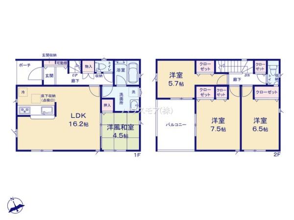 土浦市荒川沖西１丁目　3号棟　新築戸建
