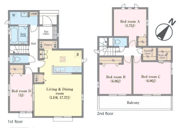 柏市高田　A号棟　新築戸建