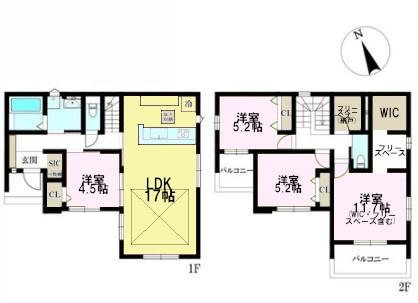 柏市大室　2号棟　新築戸建