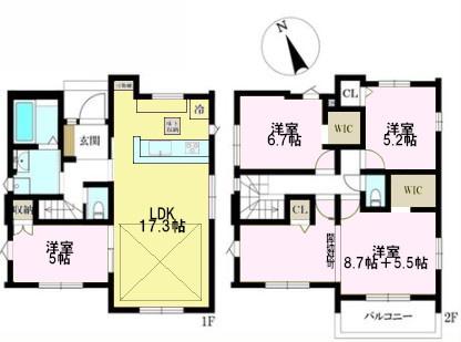 柏市大室　4号棟　新築戸建