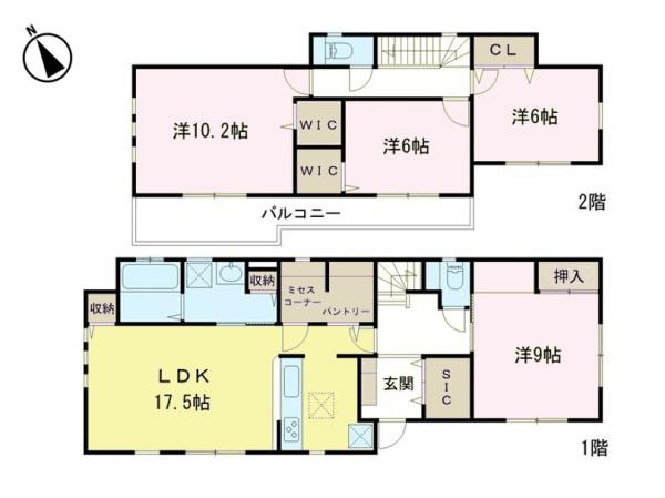 印西市西の原4丁目　中古戸建