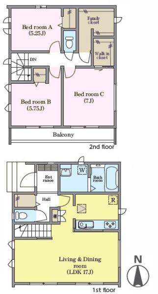 流山市加5丁目　A号棟　新築戸建