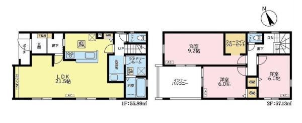 野田市吉春　2号棟　新築戸建て