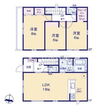 松戸市小金きよしケ丘4丁目　2号棟　新築戸建