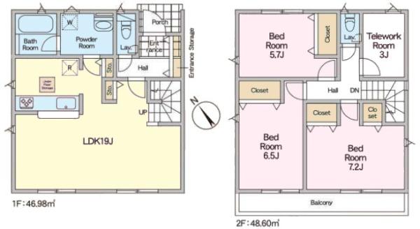 柏市戸張　2号棟　新築戸建て