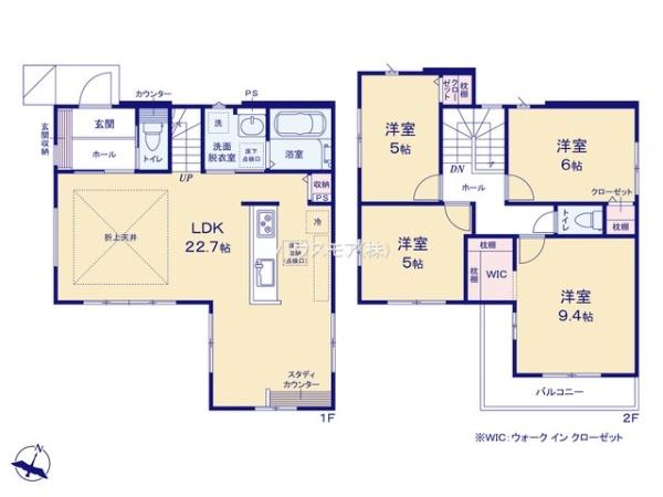 土浦市上高津　3号棟　新築戸建て
