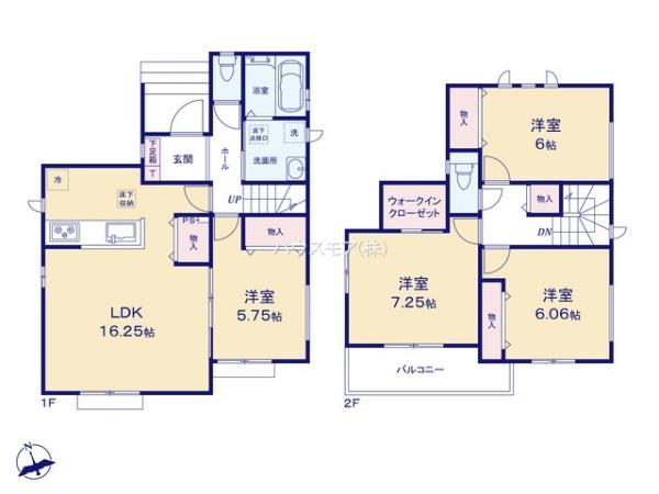 柏市花野井　2-1号棟　新築戸建て