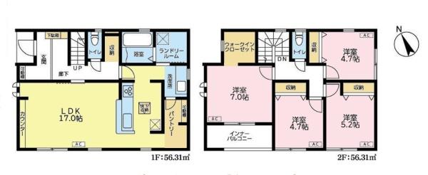 野田市吉春　1号棟　新築戸建て